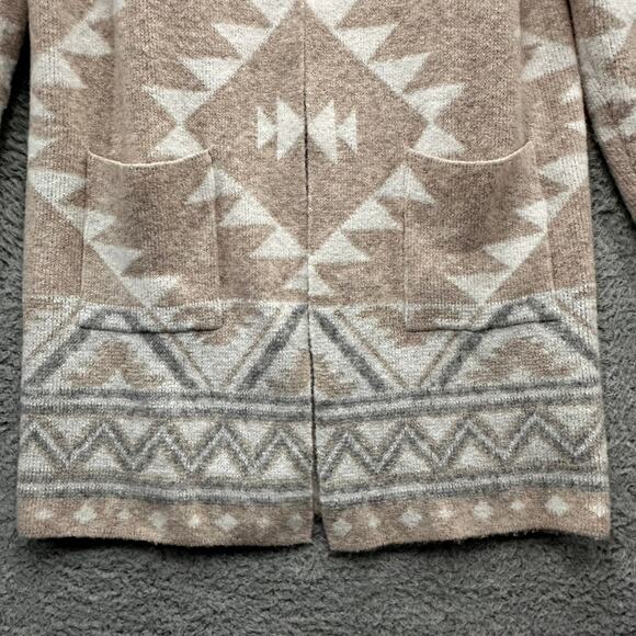FRYE Women's Small Cardigan Open Front Southwest Pattern Comfortable Cozy Winter - Picture 3 of 10